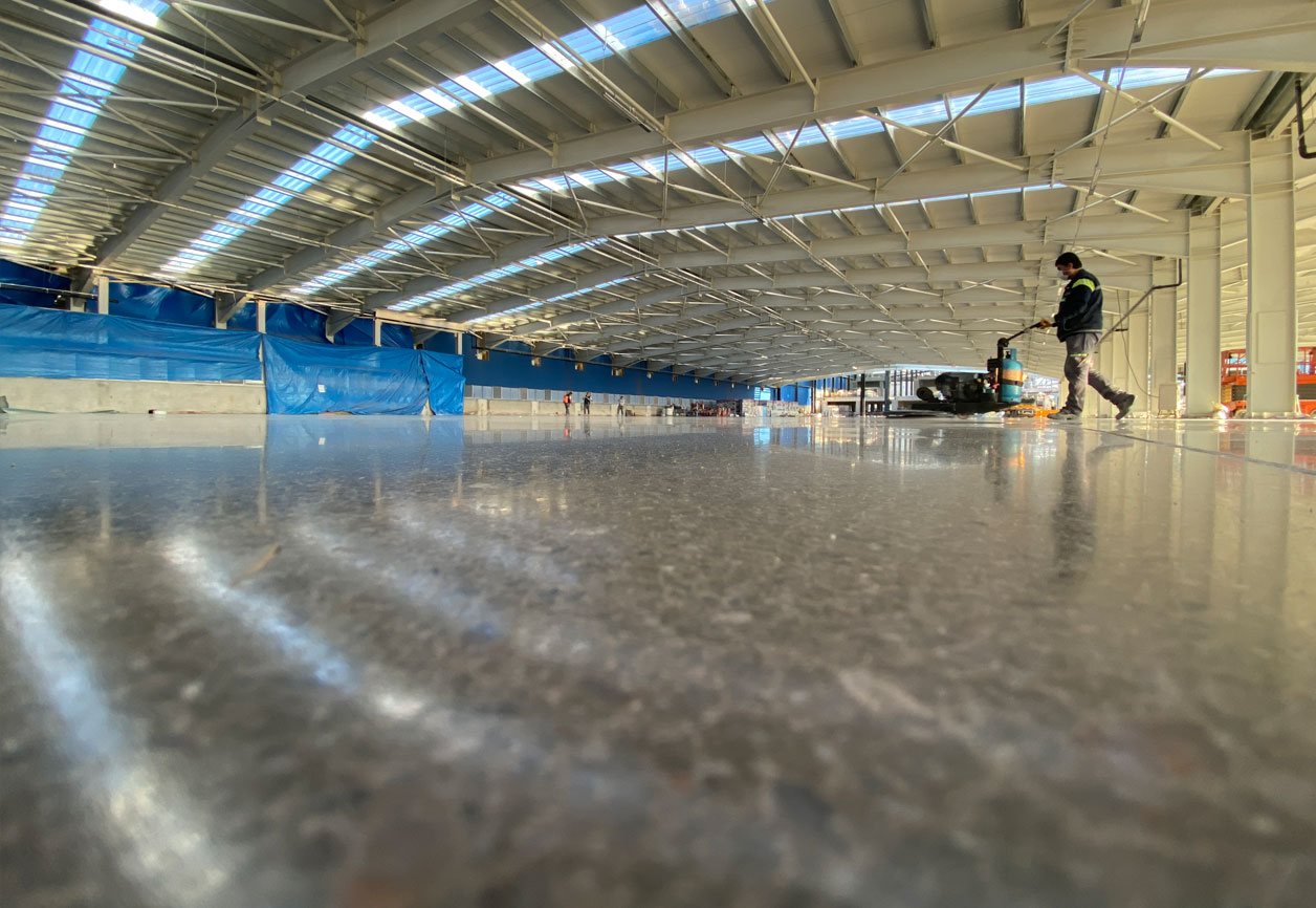 Şişli Spor Salonu Beton Silim & Parlatma